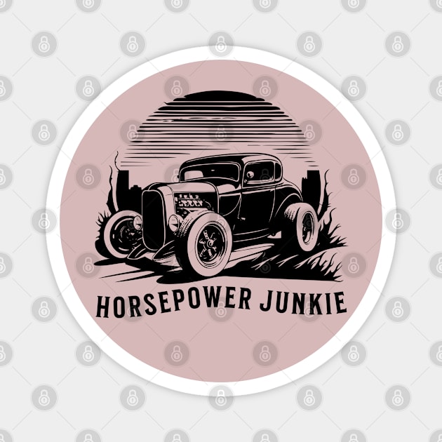 Horsepower Junkie Magnet by ArtisticRaccoon